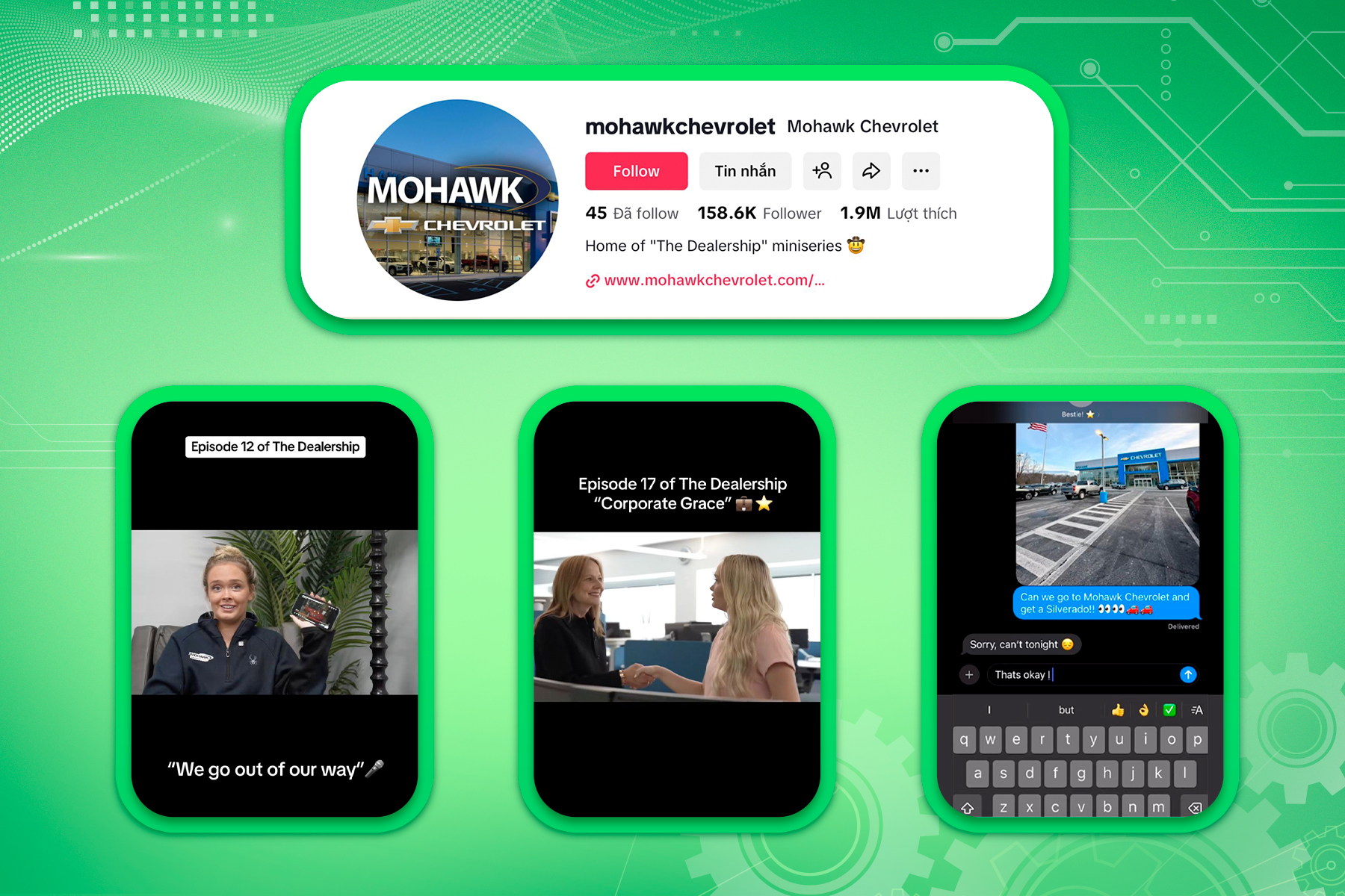 Mohawk Chevrolet enhances Brand Experience with authentic, humorous content.